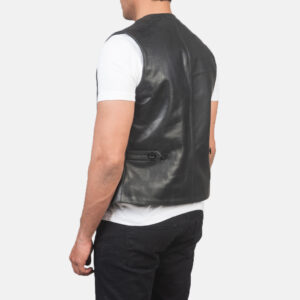 Black Leather Vest